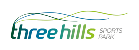 three hills sports park logo