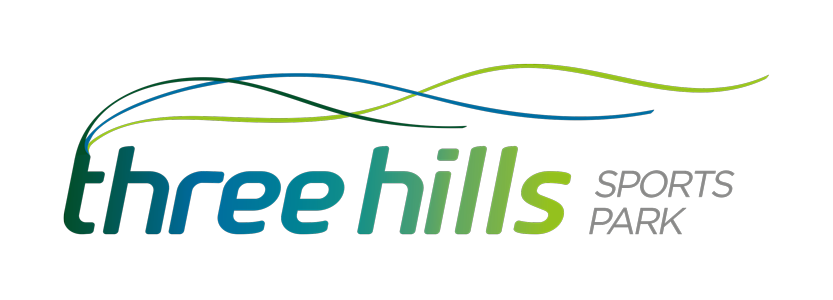three hills sports park logo