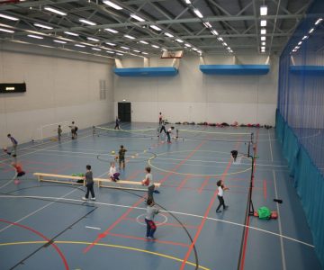 sports hall at three hills sports park